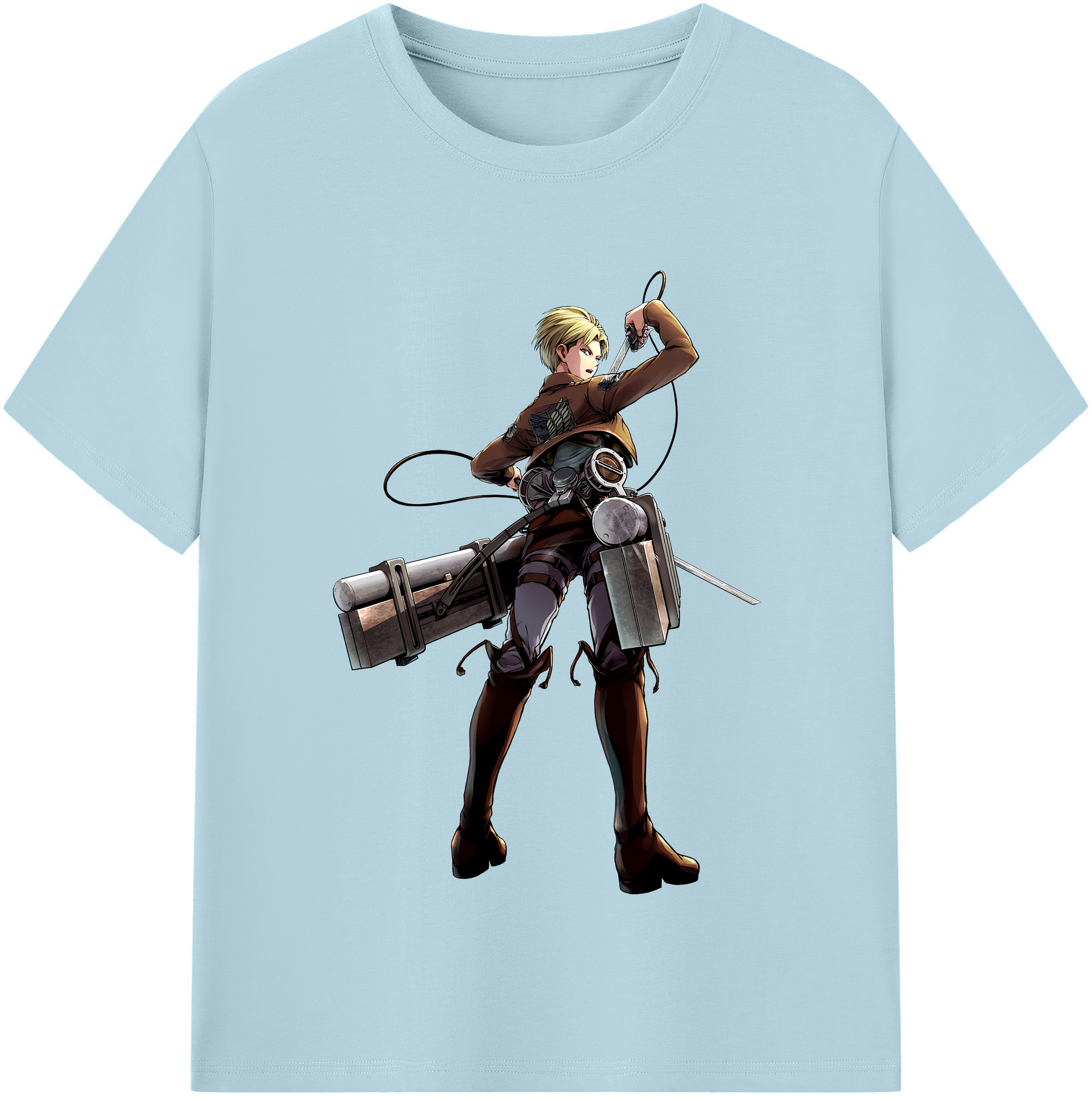 （画像用） 進撃の巨人 Attack on Titan 綿100％半袖Tシャツ（フロントプリント）